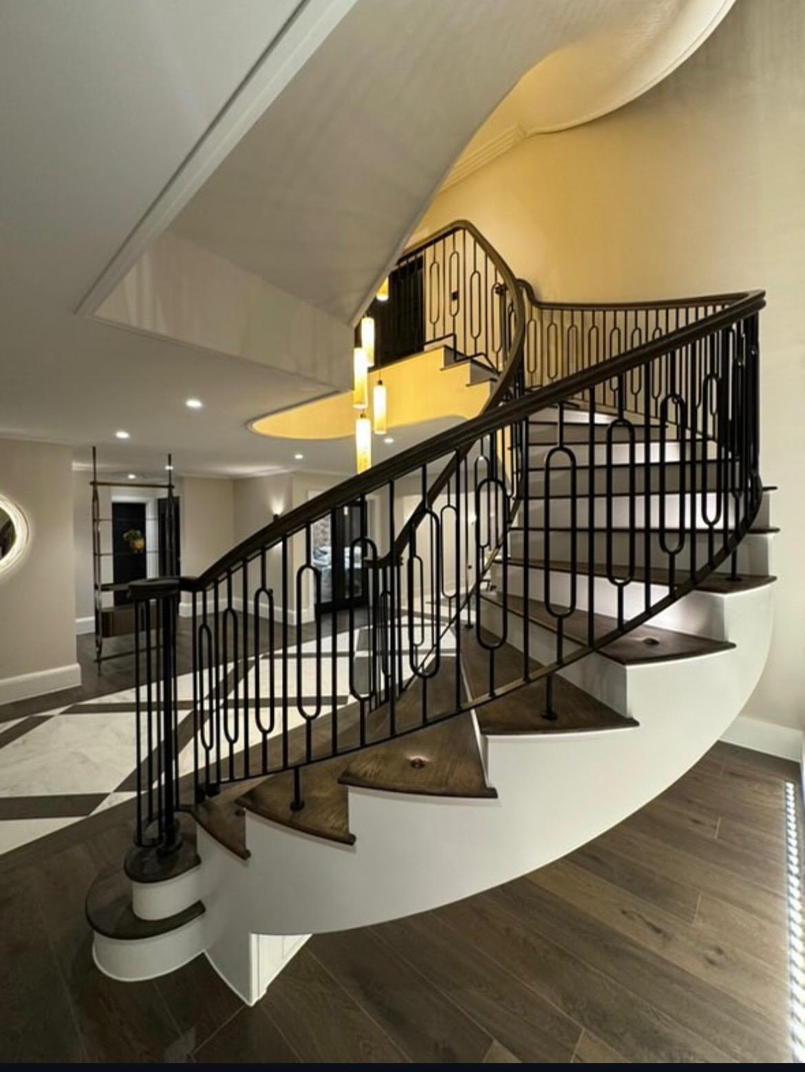 4 Rosefield — bespoke ironwork staircase